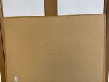 a wooden easel with a painting on top of it