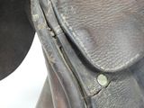 a close up of a horse ' s saddle on a white background