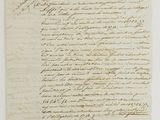 une feuille de papier sur laquelle on peut écrire, posée sur une table