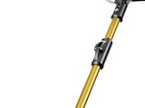 a close up of a cordless vacuum cleaner on a white background
