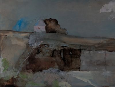 Pierre GASTE (1937-2024) La petite maison sur la falaise, 19…