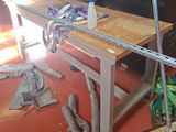 a picture of a workbench with tools on it