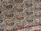 a carpet with a paisley design on it sitting on the floor