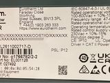 a close up of a label on a computer monitor