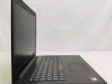 the back of a laptop computer sitting on top of a white table