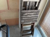 a picture of a chair and a table in a room
