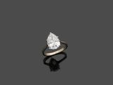 une bague en diamant à une seule pierre, par van cleef