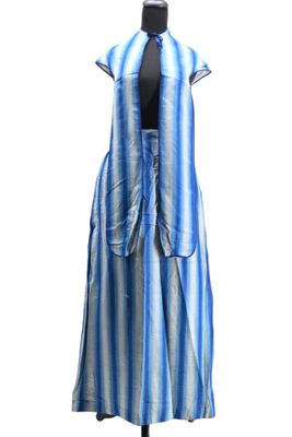 blue and white striped dress on a mannequin mannequin mannequin mannequin mannequin mannequin mannequin mannequin mann