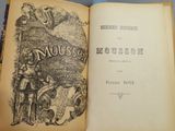 un livre ouvert avec l'image d'un homme à cheval