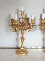 PAIRE DE CANDELABRES à cinq bras de lumière de style Louis X… (photo 3)