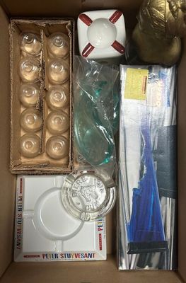 a box with a lot of items inside of it