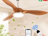 an image of a person holding a remote control in front of a ceiling fan