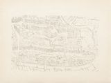a drawing of a map of a city with a lot of buildings