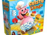 Sur la boîte du jeu, on voit l'image d'un cochon coiffé d'une toque de chef.