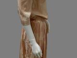 an image of a mannequin dressed in a dress and hat