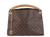 louis vuitton brown monogram canvas and leather shoulder bag