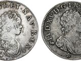 une pièce d'argent représentant une femme