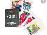 un ensemble de cartes présentant différents motifs sur fond blanc