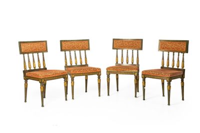 Suite de quatre chaises Gustaviennes