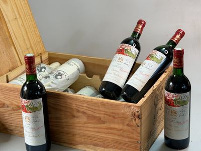 12 bouteilles Château MOUTON ROTHSCHILD 1989 1er GCC Pauilla…