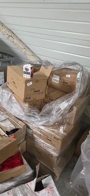 a lot of boxes that are sitting on the floor