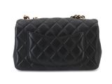 chanel black quilted lambskin flap bag