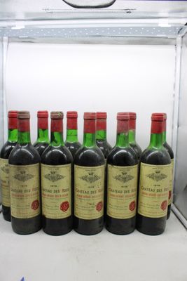 1979, Ch DES ROCS, Bordeaux Supérieur; 11 bouteilles, voir p…