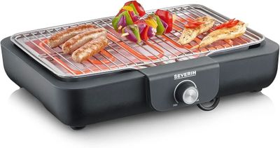 SEVERIN Barbecue Électrique 2 300 W avec Grille Inox, Barbec…
