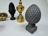 a lot of different types of decorative objects on the table