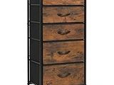 la commode est en bois et en métal