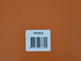 the back of an orange book with a barcode on it