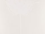 white paper cut of a flower on a white background