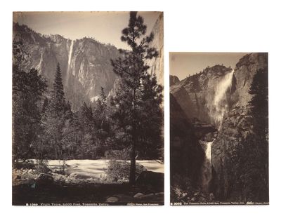 deux photographies en noir et blanc représentant une cascade et une forêt