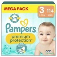 Culottes-couches Pampers Premium Protection, taille 3, lot géant