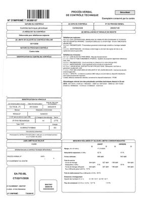 un document comportant un code-barres et un code-barres au recto