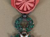 a medal with a star on the front of it