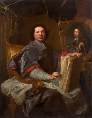 une image représentant un tableau où l'on voit un homme assis devant un miroir