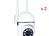 2 pack of wireless ip camera with 2x optical lens