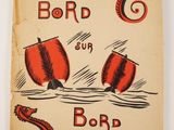an old book with illustrations of boats and seahorses on it