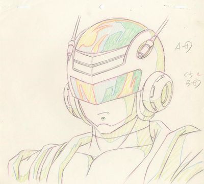 dessin représentant un homme portant un casque et des écouteurs sur la tête
