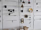 a room that has a bunch of items hanging on the wall