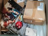 a box full of clothes and other items in it