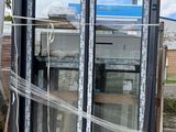a picture of a window that has been wrapped in plastic