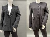 two mannequins dressed in different styles of clothing