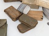a lot of old items that are on the table