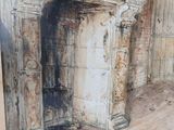 a picture of a painting of a fireplace in a room
