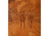 an image of a painting of two men walking down a dirt road