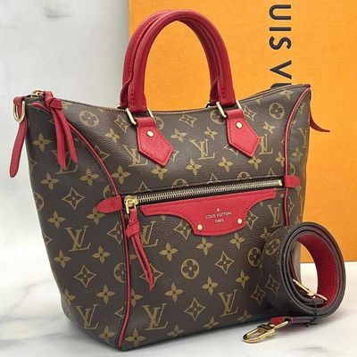 louis vuitton monogram canvas and leather tote bag