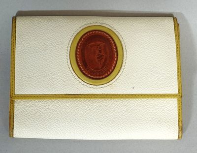 TRUSSARDI Portefeuille en cuir blanc