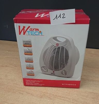 Chauffage soufflant - 2000W - WARM TECH - 240V - Jusqu'à 15m…